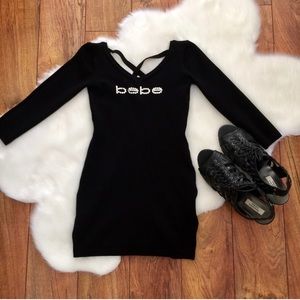 XS Bebe fitted dress